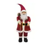 Père noel debout 100 cm rouge CARREFOUR