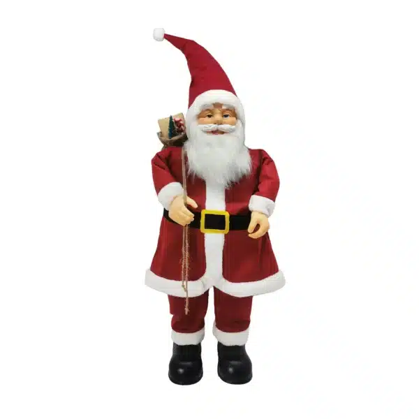Père noel debout 100 cm rouge CARREFOUR