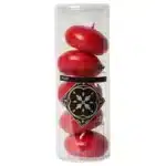5 bougies flottantes rouge foncé