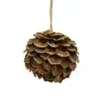 Boule de Noël Pomme de Pin 10cm CARREFOUR