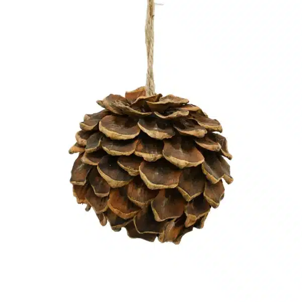 Boule de Noël Pomme de Pin 10cm CARREFOUR