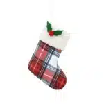 Chaussette de Noël à Motifs Tartan 12.4 cm CARREFOUR