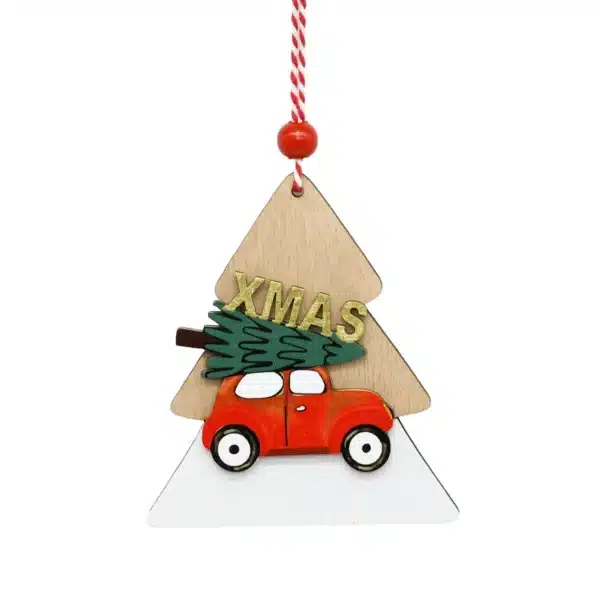 Décoration Voiture à suspendre 9.1x7.5x10.5 cm Rouge CARREFOUR