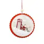 Boule Plate Transparente Rouge CARREFOUR