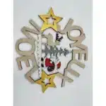 Plaque joyeux noël bois 30cm CARREFOUR