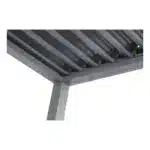 Tonnelle de Jardin Bioclimatique à Volet en Acier 262x150 m Gris HYBA – Image 3