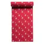 Chemin de table en Tissu Nuit Etincelante Rouge 28 x 400 cm MESA BELLA