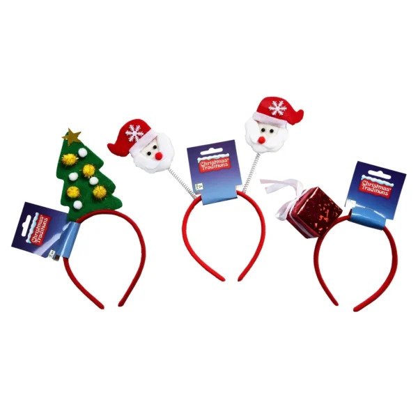 Serre-tête de Noël modèle aléatoire (cadeau. sapin. Père Noël) GOODMARK