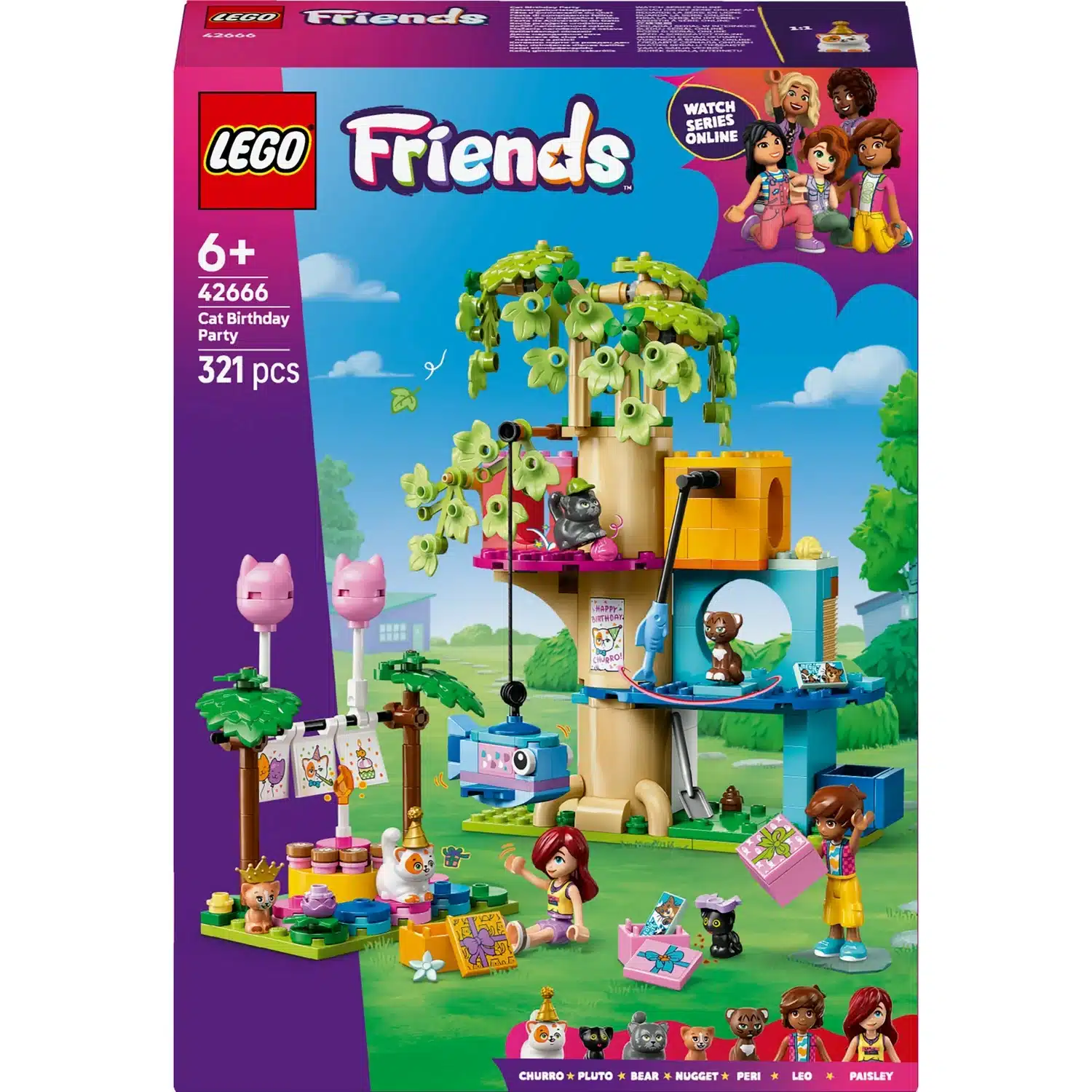 5702017783758 LEGO La Fête d'Anniversaire et l'Arbre à Chats 42666 LEGO – Image 1
