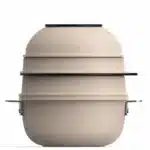Batterie de cuisine empilable Oeuf 10 pièces aluminium céramique Ceratech Blanc tous feux - MASTERPRO