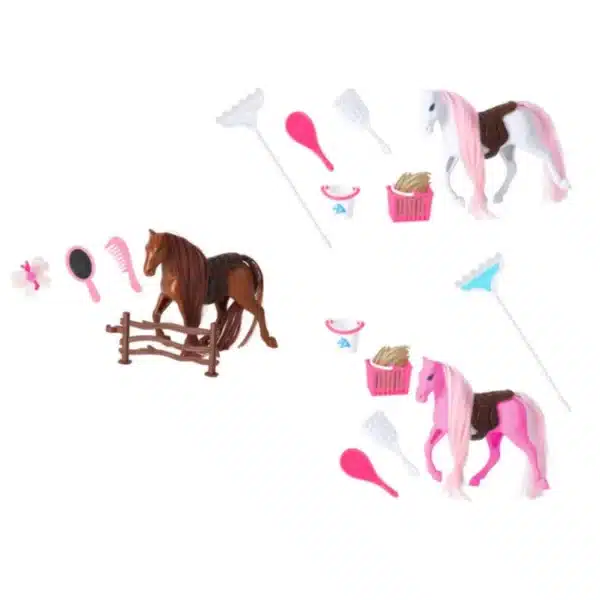 Cheval avec accessoires