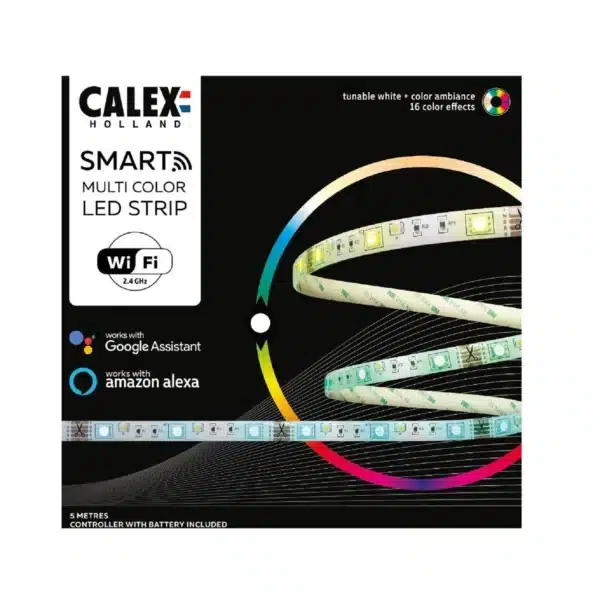 Ruban LED connecté RGB CCT 5 m CALEX