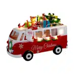 Bus Père Noël LED 31.5 x 11.5 x 22.5 cm