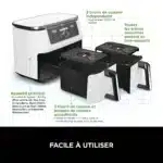 Friteuse sans huile Airfryer DualZone AF400EUWH 9,6 L – NINJA – Image 9