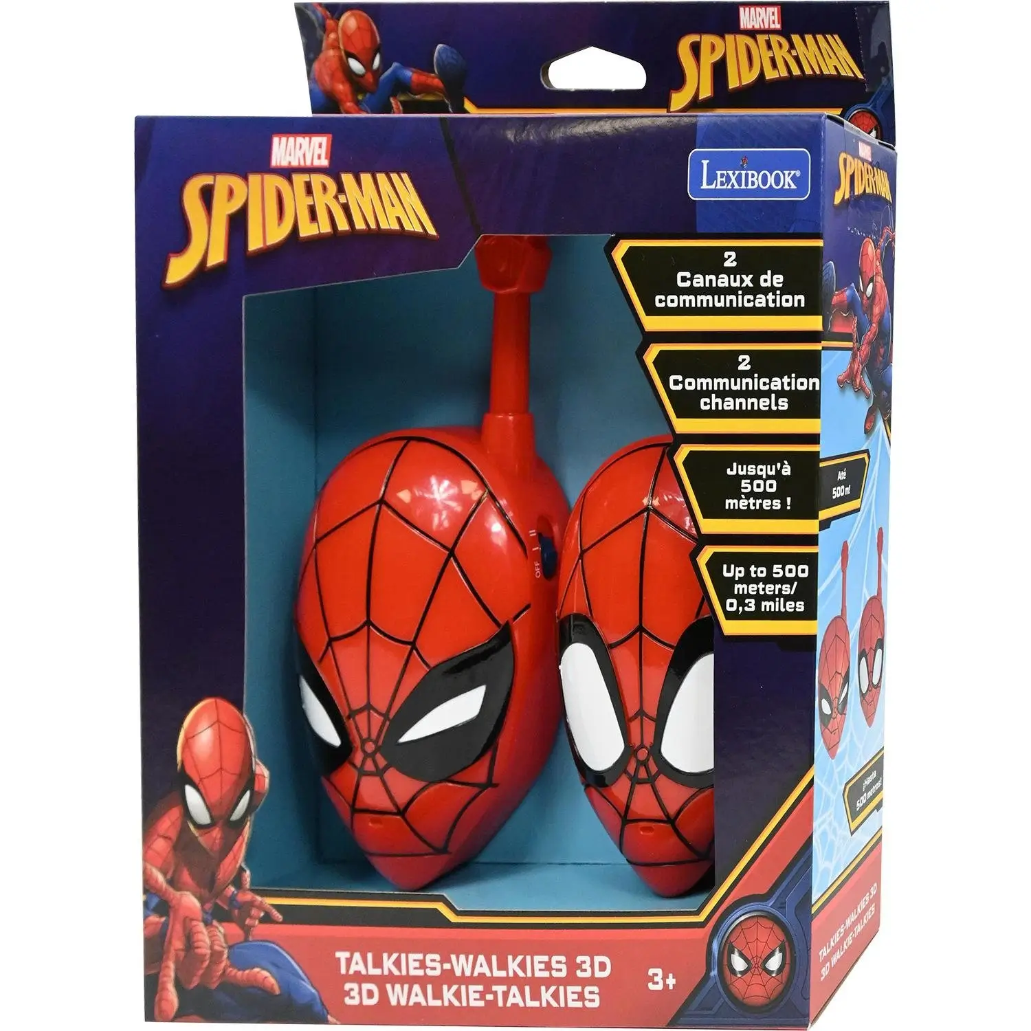 3380743105963 Talkies-Walkies Spiderman 3D – LEXIBOOK – Image 1