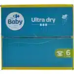 Couches Bébé Ultra Dry Taille 6 (16kg+) – CARREFOUR BABY – Image 3