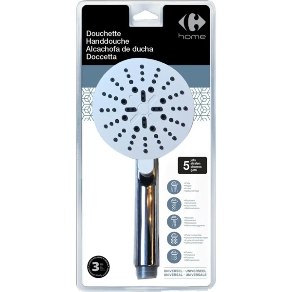 Pommeau de douche 5 jets – CARREFOUR HOME