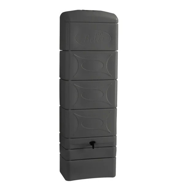 Récupérateur d'eau de pluie DECO 300L Vertical Gris Anthracite – BELLI