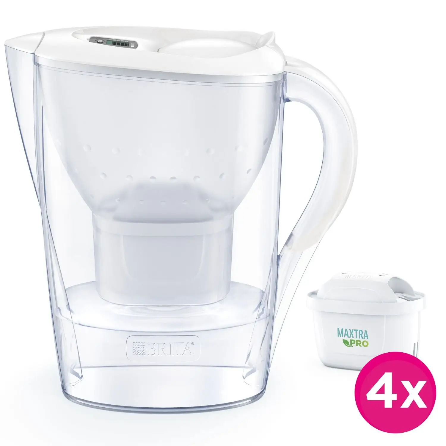 4006387125707 Carafe filtrante Marella Blanche – BRITA – Image 1