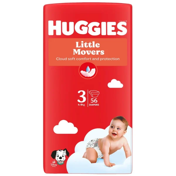 Couches Bébé Little Movers Disney Taille 3 (4-9 kg) – HUGGIES