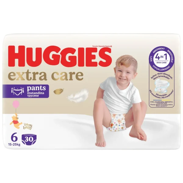 Couches-Culottes Extra Care Pants Winnie Taille 6 (15-25 kg) – HUGGIES