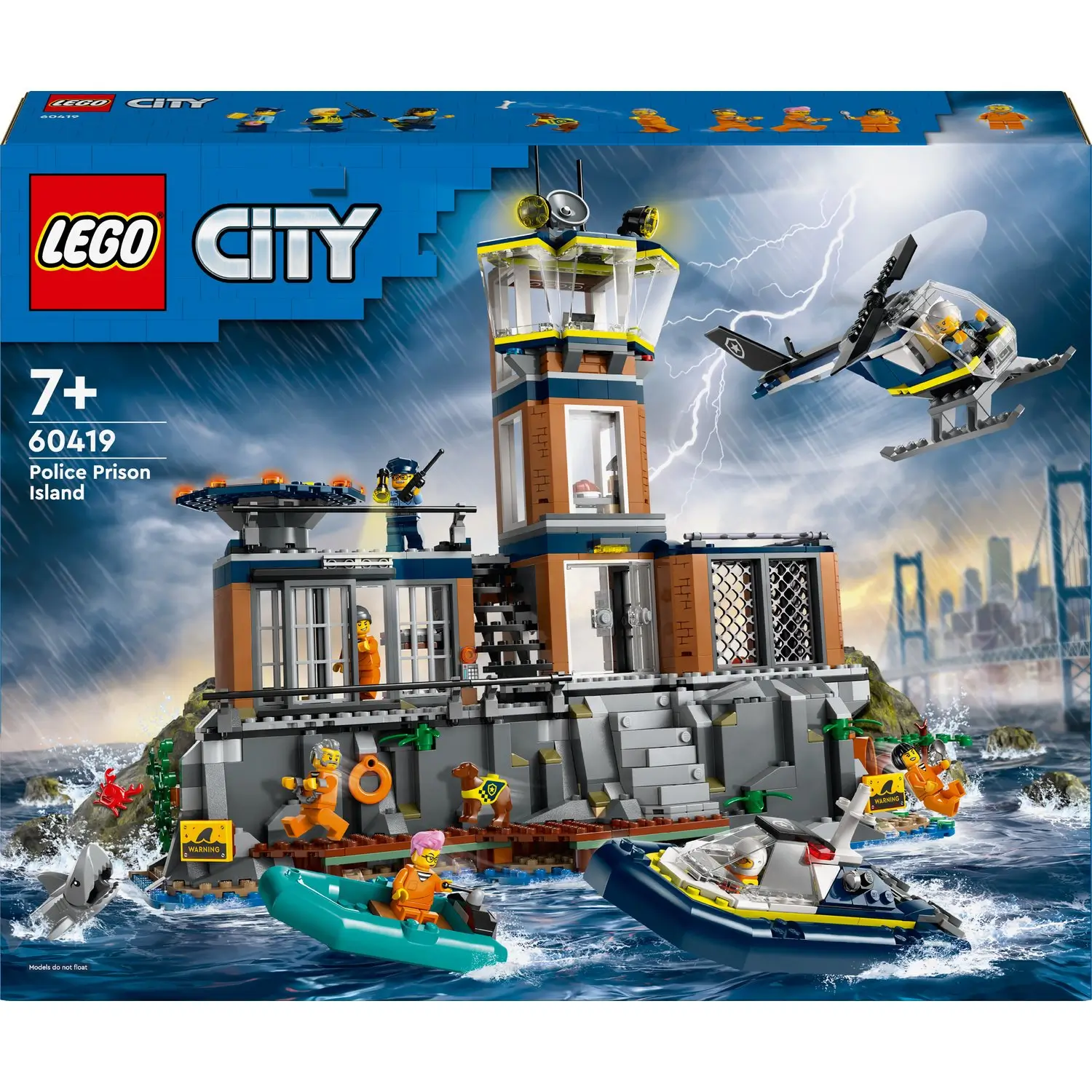 5702017583716 Jeu de Construction City La Prison de la Police en Haute Mer 60419 – LEGO – Image 1