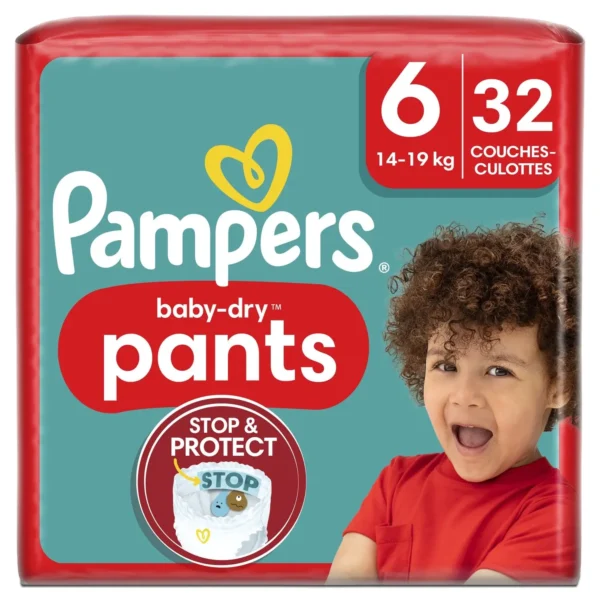 Couches-Culottes Baby-Dry Pants Taille 6 (14-19 kg) – PAMPERS