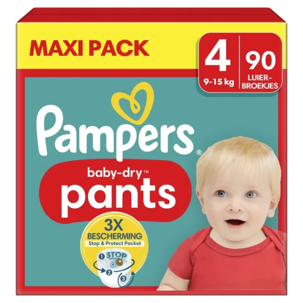 Couches-culottes Baby-Dry Pants Taille 4, 9-15 kg – PAMPERS