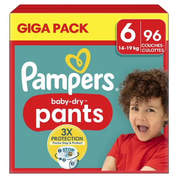 Couches Culottes Baby-Dry Pants 14 - 19 kg Taille 6 – PAMPERS