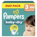 Couches Baby-Dry 6-10kg Taille 3 – PAMPERS