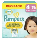 Couches Bébés Premium Protection 9-14kg Taille 4 – PAMPERS