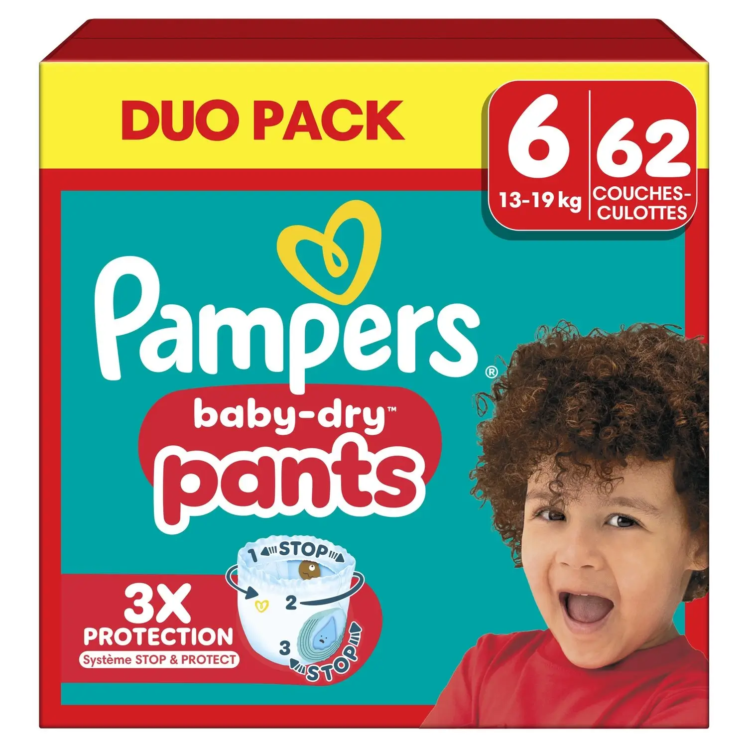 8700216910224 Couches Culottes Baby-Dry Pants Taille 6 (13-19 kg) – PAMPERS – Image 1