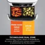 Friteuse sans huile Airfryer Foodi Flex AF500EUWH 10,4 L DualZone – NINJA – Image 5