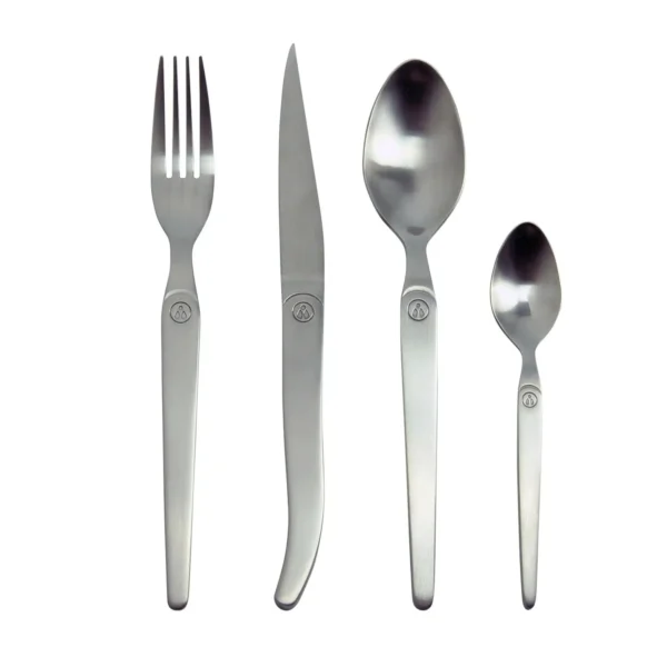 Ménagère Intuition Satiné 16 pièces Acier Inoxydable Grise – LAGUIOLE