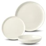 Service de table Pearl 12 pièces en grès beige – CARREFOUR HOME