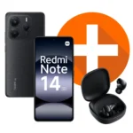 Pack Smartphone Redmi Note 14 256 Go Noir et Écouteurs Redmi Buds 6 – XIAOMI
