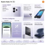 Pack Smartphone Redmi Note 14 256 Go Noir et Écouteurs Redmi Buds 6 – XIAOMI – Image 9