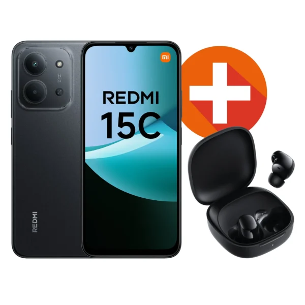 Smartphone Redmi 15C 128 Go avec Écouteurs Buds 6 Play – XIAOMI