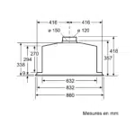 Hotte Encastrable DML5866N Acier Inoxydable 800 m³/h – NEFF – Image 2