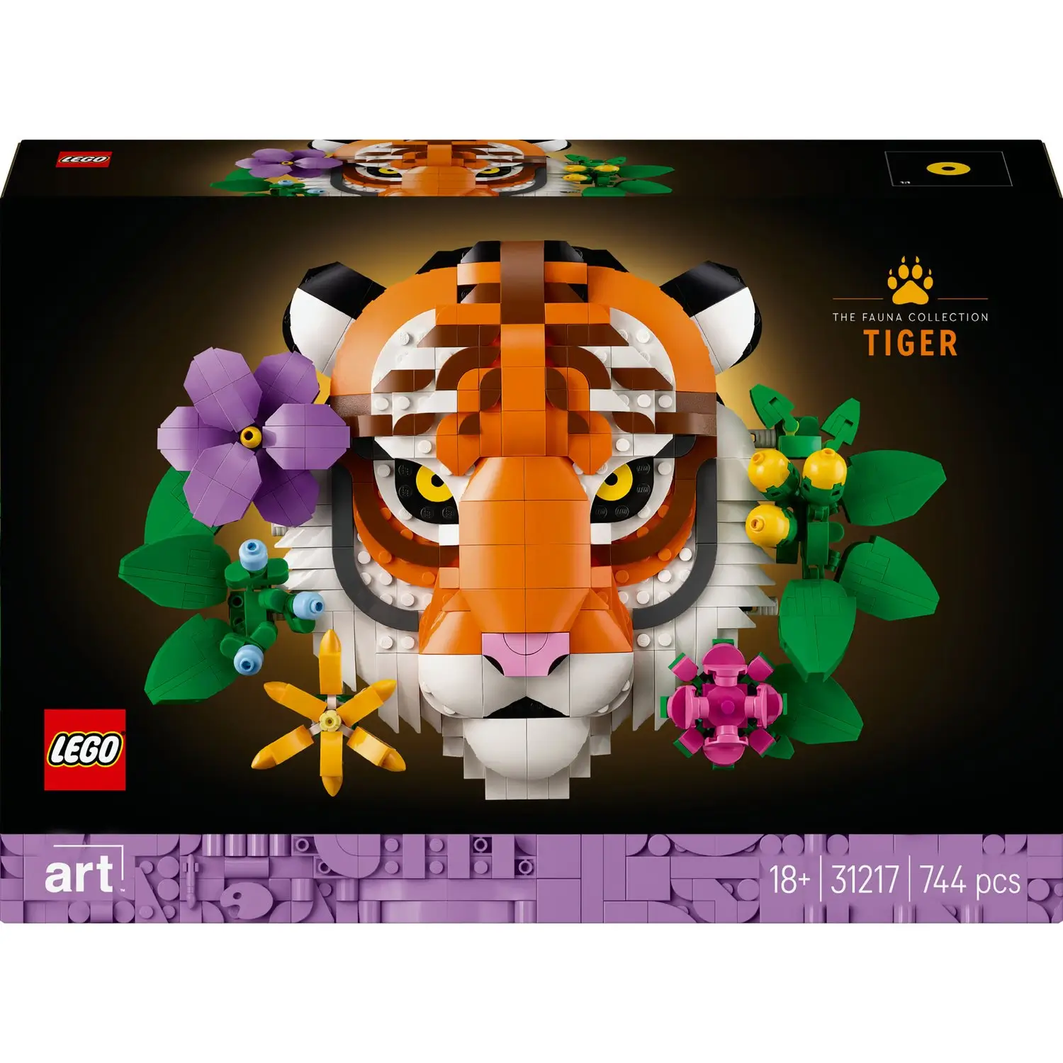 5702017814452 Tableau 3D à construire La Collection Faune Le Tigre 31217 – LEGO – Image 1