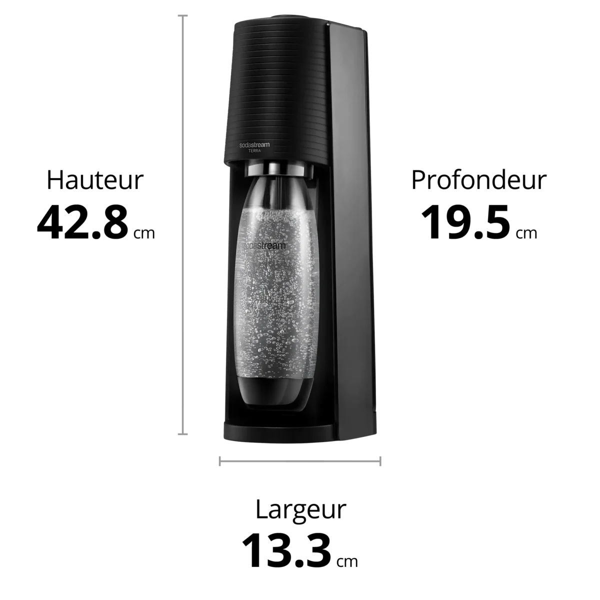 SodaStream Ensō Machine à Eau Pétillante - Design Naoto Fukasawa, Finition Sable - 1 Bouteille 1L + 1 Recharge Gaz 60L - Snap & Lock