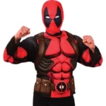 Déguisement Deadpool Haut et Cagoule Effet Muscles – RUBIES