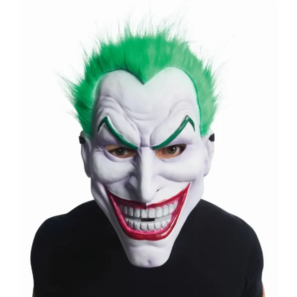 Masque Joker Adulte avec Cheveux en PVC – RUBIES