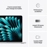 Ordinateur Portable MacBook Air 13,6" M4 - 16 Go RAM - 256 Go SSD Argent – APPLE – Image 10