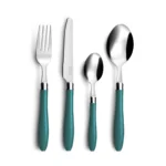 Ménagère 16 pièces Réglisse Vert Canard – AMEFA FRANCE