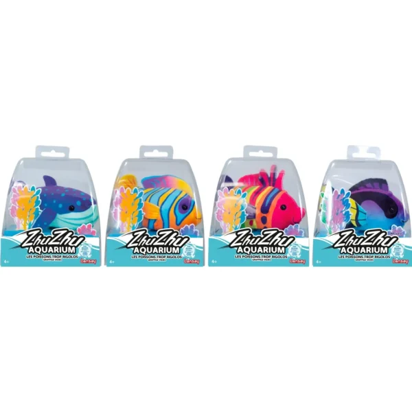 Collection de 6 Poissons Interactifs Zhu Zhu Aquarium Mouvement Réaliste – LANSAY
