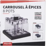 Carrousel à Épices Rotatif 8 Pots – Générique