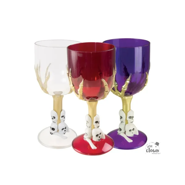Verre à pied Squelette Décoratif – P'TIT CLOWN