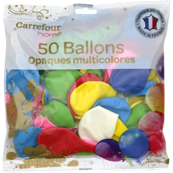 Ballons de Fête Multicolores - Paquet de 50 – CARREFOUR HOME