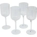 Verres à vin embossés 36cl - Set de 4 – CARREFOUR HOME